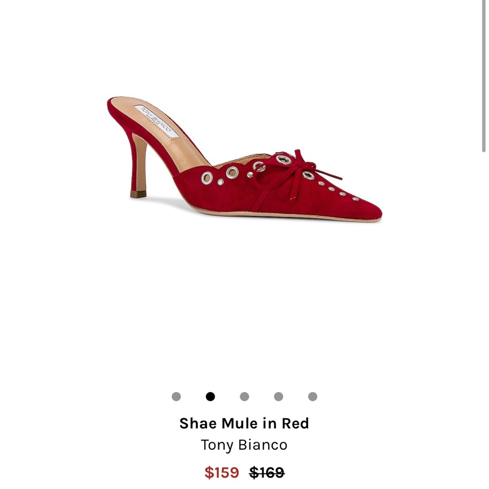 Tony Bianco Shay Mule in red